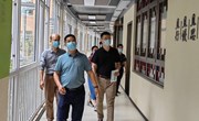 ​李绍中带队开展校园防疫巡查工作