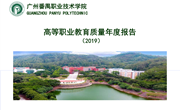 高等职业教育质量年度报告（2019）