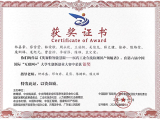 3.第六届中国国际“互联网+”大学生创新创业大赛银奖-林嘉豪、容雪莹、林荣墩等